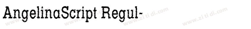 AngelinaScript Regul字体转换